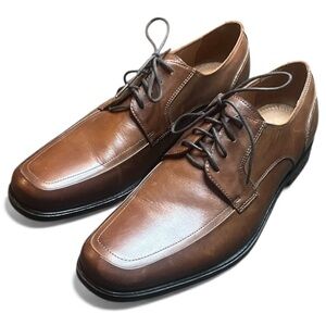 EUC Aston Grey Elegant Brown Leather Oxford Shoes Men’s 8.5